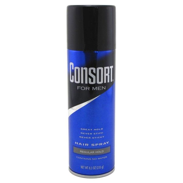 Consort Hair Spray 8.3 Ounce Regular Hold Aerosol (235ml) (2 Pack)