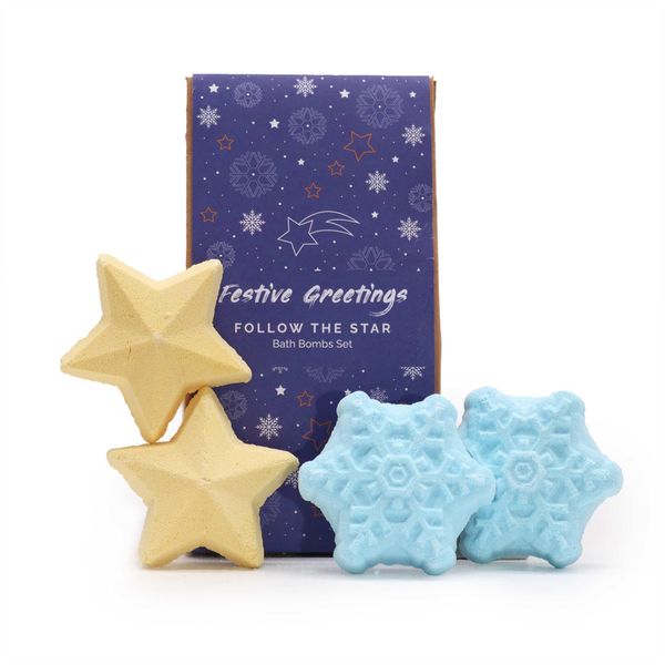 Bath Bomb Follow the Star Christmas Bath Bomb Gift Pack