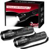 2 Pack Tactical Flashlights Torch, Military Grade 5 Modes 3000 High Lumens Led
