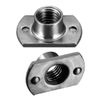 sourcing map Weld Nuts, M8 Tab Base UNC Carbon Steel Machine Screw 2 Projection Grey 25Pcs