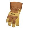 Kinco 1958-M Lined Split Pigskin Leather Palm Work Glove, Brown, Safety Cuff