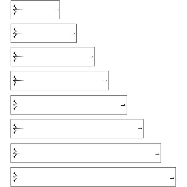 White Water Archery Numbered Solid White Icon Logo Arrow Wraps 15 pk Choose Length Width (7, 1.4)