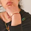 Handmade Copper Bracelet, Flat Bangle, Adjustable Cuff, Boho Style, for Men and Women
