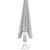 Tapco U-Channel Sign Post 8'L Galvanized Post Holes Top Down