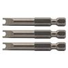 VEGA Spanner #10 Impact Driver Bits. Professional Grade 1/4" Hex Shank #10 Spanner 2" Snake Eye Bits. 150SP10A-3