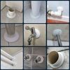 4Pcs White Plastic Radiator Pipe Covers - Sleeve Collars for 17mm Diameter Pipe
