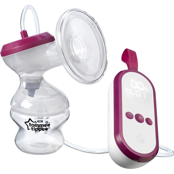 Tommee Tippee Electric Breast Pump, very quiet USB rechargeable and portable unit with Massage & express modes