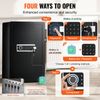 Single Door 4.0 cu.ft Safe Box with Key Lock Password & Fingerprint Black