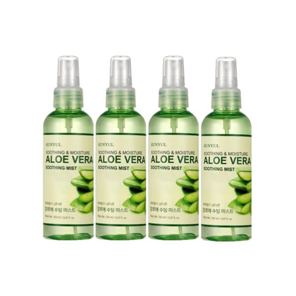 Eunyul Aloe Vera Soothing Gel Large Capacity Mist 150ml 4 packs