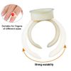 100Pcs Microblading Ring Cup,Silicone Tattoo Ring Cup, Microblading Pigment Glue Holde(M)