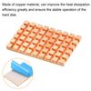 sourcing map Copper Heatsink 40x26x3mm with Conductive Adhesive for Solid SSD Cooler