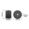 AB Tools Boat/Jetski/Dinghy Trailer Single Roller Rubber 19.5mm Bore 2 Pack