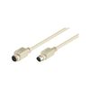 Goobay 50222 PS/2 Keyboard and Mouse Extension Cable, 2m Length