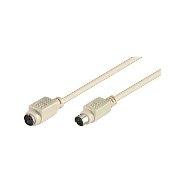 Goobay 50222 PS/2 Keyboard and Mouse Extension Cable, 2m Length