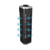 Vantec LapCool CrossFlow Fan for Laptop/Tablet/Smartphone/User with USB Bus Powered (VCF-100-BK),Black