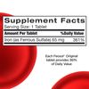 Feosol Original Iron Supplement Tablets, Non-heme, 325mg Ferrous Sulfate (65mg Elemental Iron) per Iron Pill, 1 Per Day, 120ct, 4 Month Supply, for Energy and Immune System Support, Made in USA