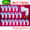 20 Pcs 1/4-1/8" Male Elbow Thread Fitting Connector For Water Filter Under-SinK