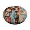 Happy Couple Shabby Patchwork Collage PopSockets Swappable PopGrip