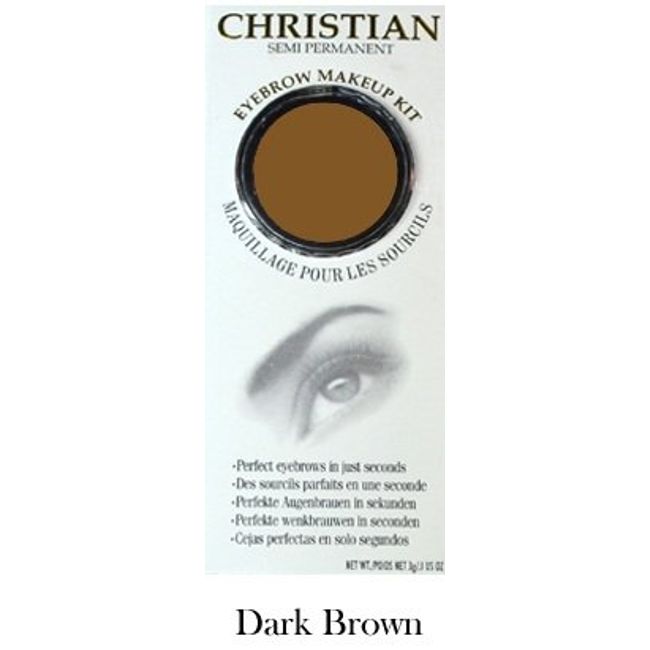 Christian Cosmetics Eyebrow Makeup Kit - Dark Brown