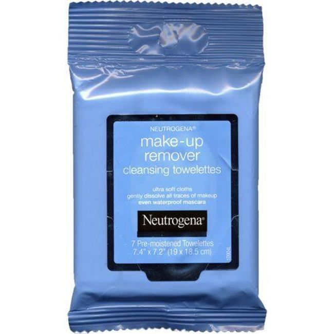 2 Pack Neutrogena Make Up Remover Cleansing Towelettes 7 Each