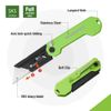 WORKPRO 2PC Folding Utility Knife Box 10PC Blade Cutter Quick Change Razor Knife