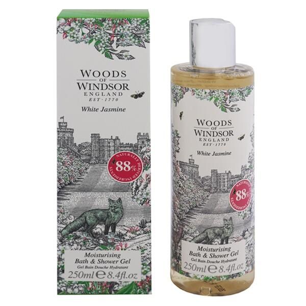 Woods of Windsor White Jasmine Moisturizing Bath &amp; Shower Gel 250ml WHITE JASMINE MOISTURISING BATH &amp; SHOWER GEL