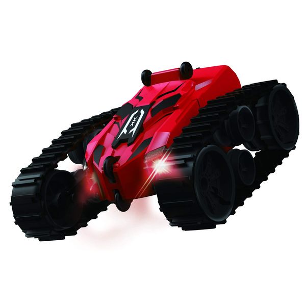 27MHz R/C Action Buggy Caterpillar Crazy Red Electric Radio Control Tank Stunt Car CACR-R-3480