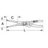 KS Tools 310mm PSA Exhaust Clamp Pliers