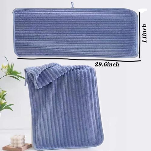 LMMINBZ 4PCS Blue Microfiber Hand Towels Bathroom Quick Dry Small Towel Set for Bathroom Kitchen 14 x29.6inch