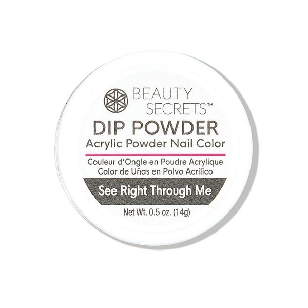 Beauty Secrets See Right Through Me Dip Powder, .5 Ounce