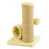 KCT Beige Kitten Scratching Scratch Post Activity Play Tunnel Cat Scratching Post Sisal Tree Toy