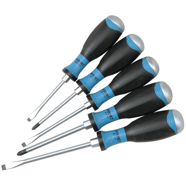 Hazet 810U-1/5 Screwdriver Set With Impact Cap 5 Piece