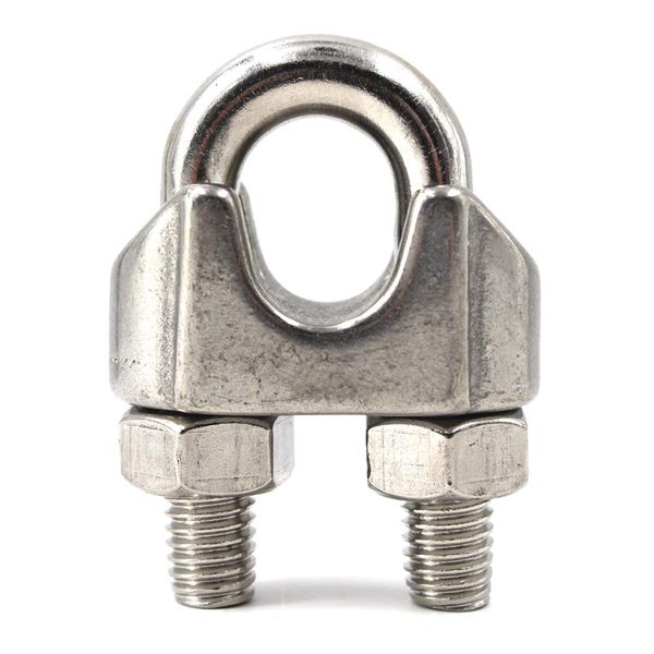 20PCS M2 Wire Rope Clip 304 Stainless Steel Cable Clamps