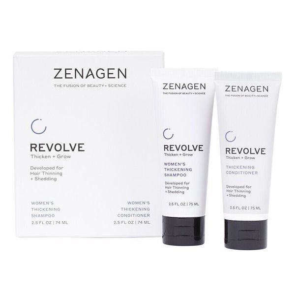 Zenagen REVOLVE Shampoo and Conditioner set Hair Loss Treatment For Women 2.5 oz