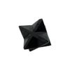 VIE Small Merkaba Star, 2cm, Black Agate, Natural, One Size