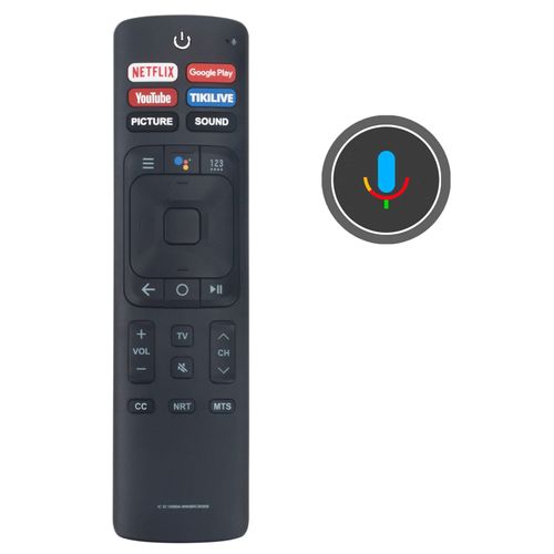 PerFascin ERF3B69 Replacement Voice Remote Control fit for Hisense Android Smart TV ERF3A69S ERF3A69 ERF3B69S ERF3B69 ERF3R69H ERF3I69H ERF3N69H ERF3F69V ERF3I69V W9HBRCB0006