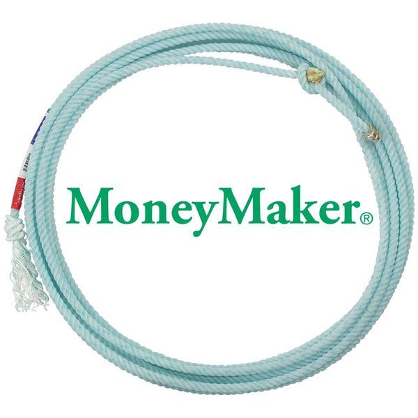 Classic Rope Moneymaker 3 Strand Heel Rope 35', Hard Medium Lay, Multi