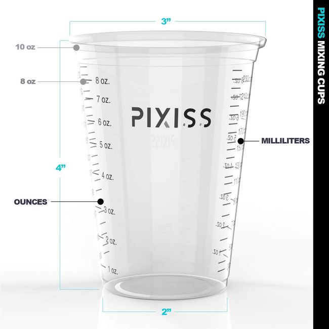 Disposable Clear Graduated Measuring Cup 8 oz