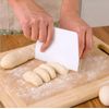 DOUGH CUTTER CAKE CREAM SMOOTHER SCRAPER SPATULA BAKING TOOLS PASTRY KNIFE WHITE