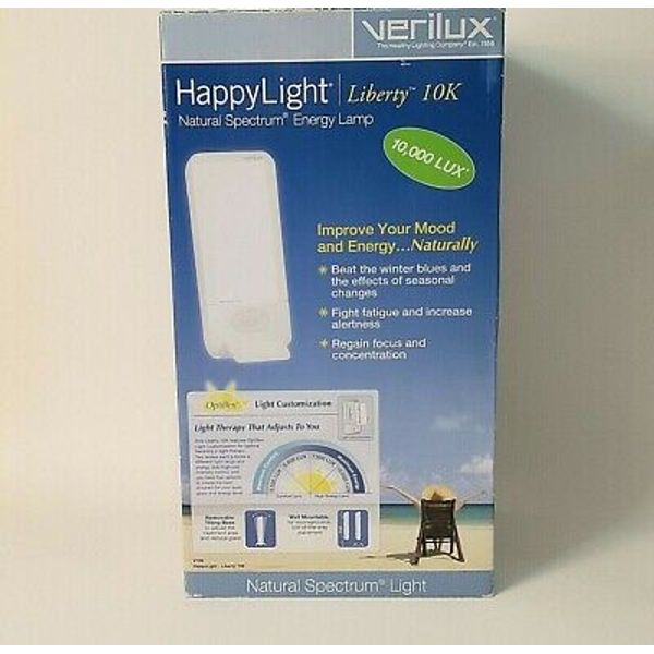 Varilux HappyLight Energy Lamp Liberty 10k Natural Spectrum New Open Box