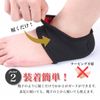 VERISSY Heel Supporter, 2 Sets, 4 Pieces, Heel Protection, Heel Guard, Heel Care, Shoe Blisters, Shock Absorption, Plantar Fasciitis, Heel Sprains, For Both Feet, Heels, Exercise, Sports, 2 Sets, 4 Pieces (M)