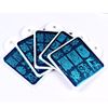 FingerAngel 10Pcs Nail Stamping Plates + 1 Stamper + 1 Scraper White Plastic Backcover Nail Art Stamp Stamping Template Image Plate Nail Art Stamper Scraper Nails Tool