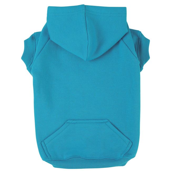 Zack & Zoey Basic Hoodie for Dogs, 16" Medium, Bluebird