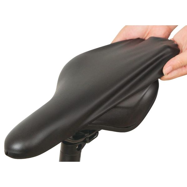 Captain Stag Y-7828 Bicycle Saddle Cover, Waterproof, Ultra Stretch, Sporty, Black, Saddle Width 6.3 - 10.6 inches (16 - 27 cm), Saddle Length 11.4 - 13.0 inches (29 - 33 cm)