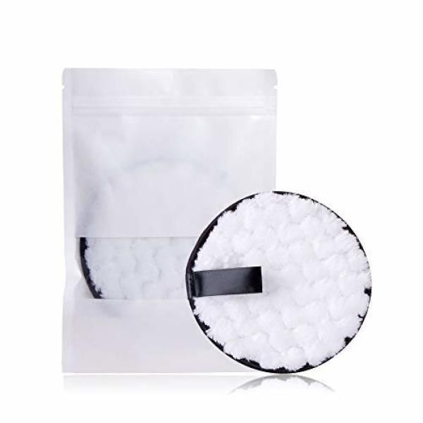 Reusable makeup remover pads remove sunscreen cosmetic chemicals dirt and stains.