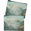 NEW!~Zipper Wallet~ "Beautiful Things" ~ Mountains~change/coin purse/pouch
