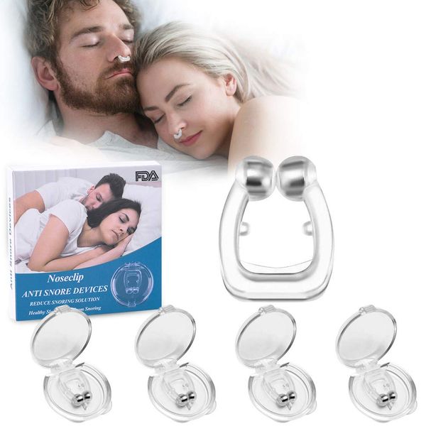 4 PCS Anti Snore Devices, Latest Anti Snoring Silicone Magnetic Stop Snore Solution, Anti Snoring Septum Comfortable & Professional Anti Snoring Devices for Peaceful Night.(4 Packs)