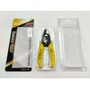 Three Hole high Precision Fibre Optic Stripper with TPR Handle, 6" Length.