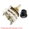sourcing map 2P8T 2 Pole 8 Position 2 Deck Band Channel Rotary Switch Selector with Knob