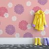 Stencil Revolution Dahlia Floral Pattern Wall Stencil - Large Format 36"x24" - DIY Wallpaper Alternative